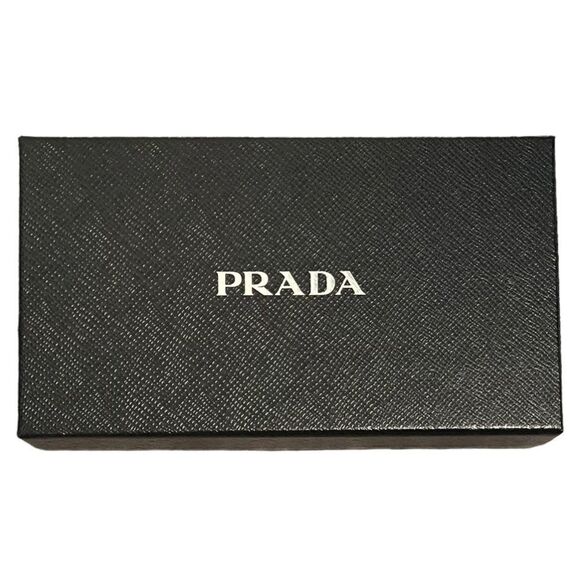 Prada Continental Zip Around Wallet Gray Authentic - Picture 4 of 13